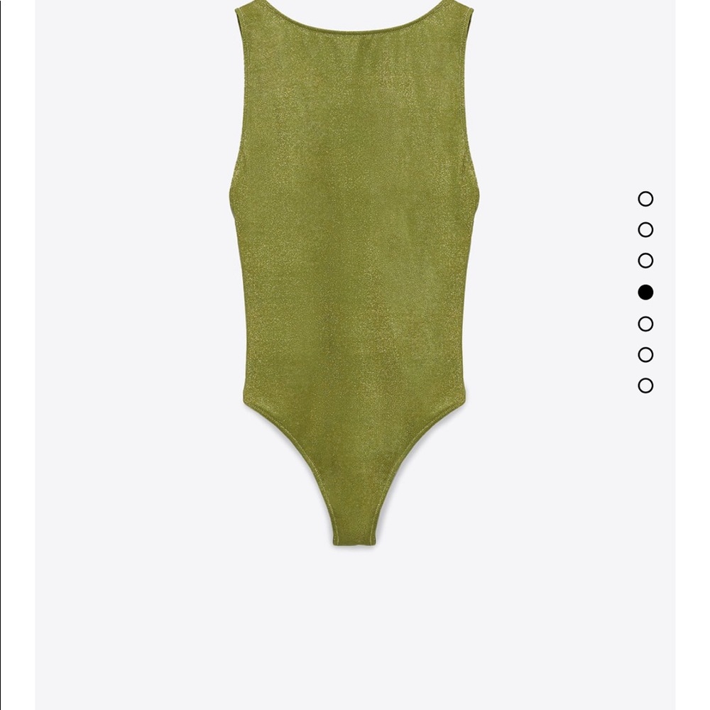 NWT! Zara Scoop Neck Back Swimsuit size Large - Picture 4 of 8